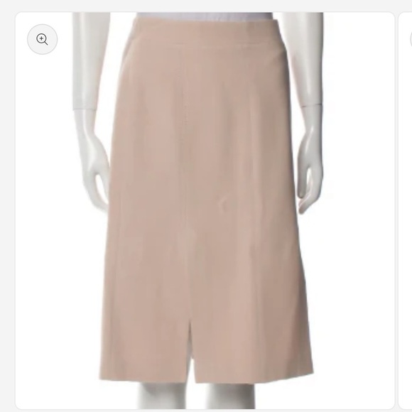 Alexander McQueen Cream Asymmetrical Skirt - Picture 2 of 3